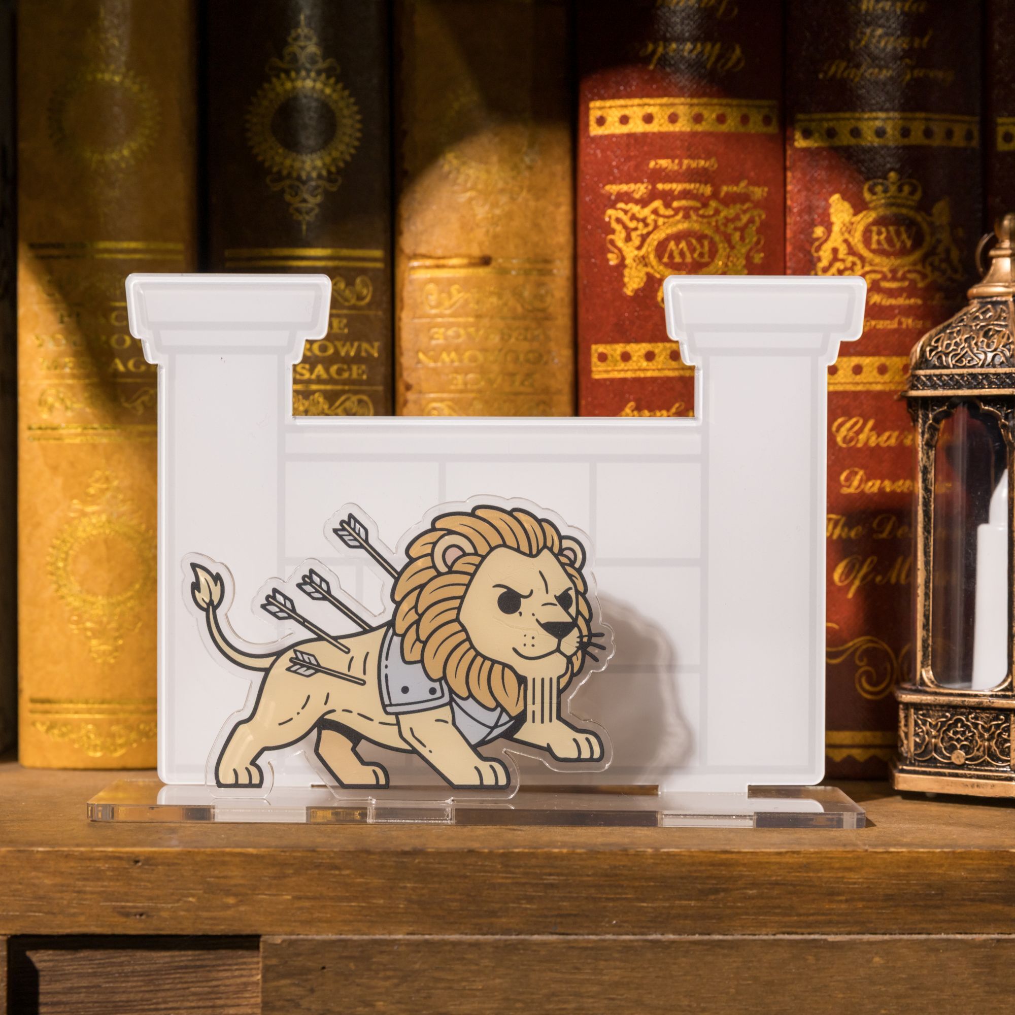 世界古文明 壓克力擺飾 獵獅浮雕