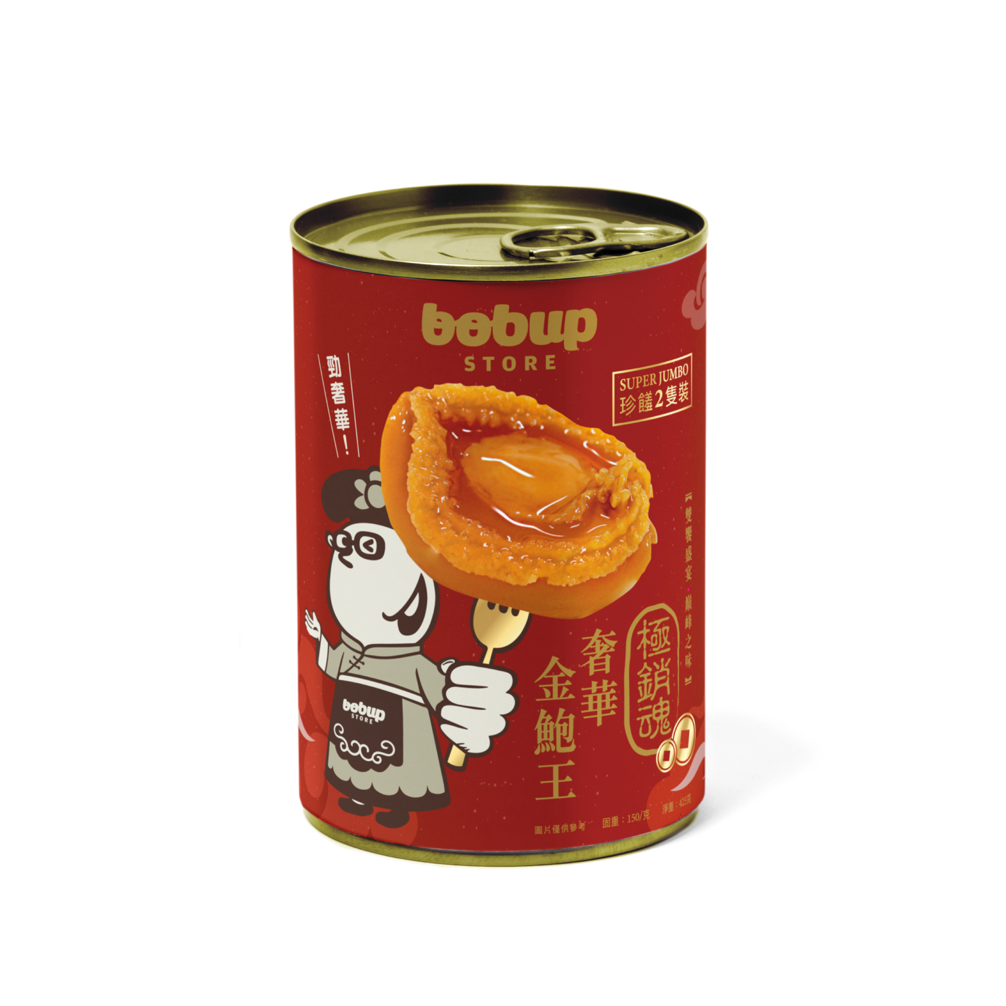 BobUpStore 極銷魂 ● 奢華金鮑王150克2隻