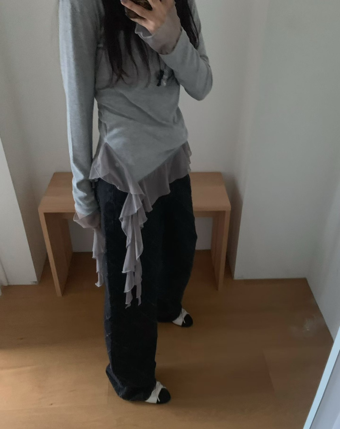 斜紗襬內搭t
