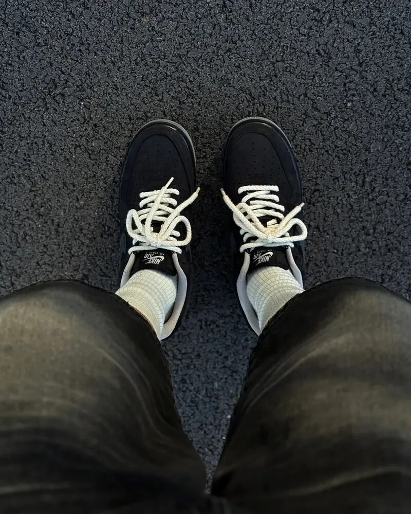 iSNEAKERS｜Nike Air Force 1 Low AF1 麂皮 復古 黑灰 IQ9791-001