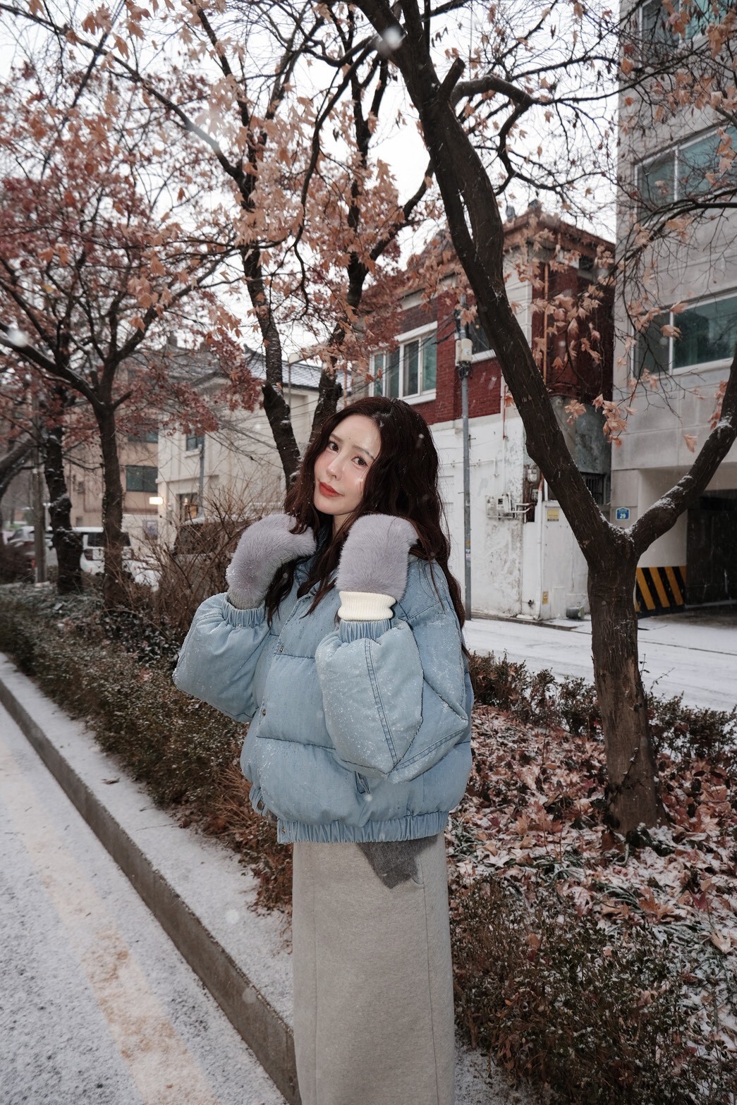 #AD01牛仔鴨絨外套(淺青/中青)