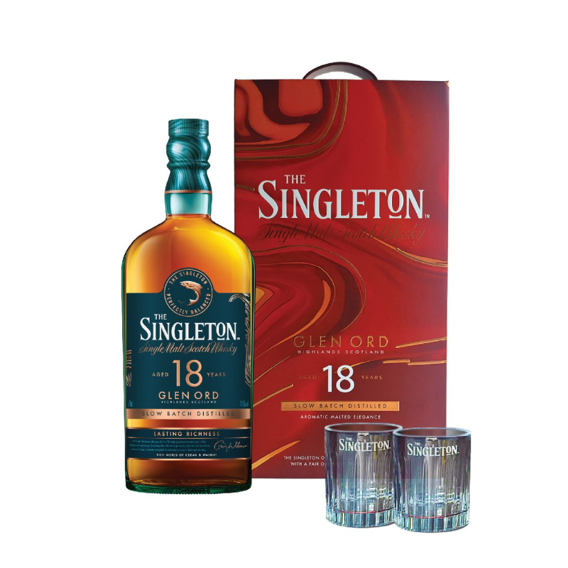 The Singleton 蘇格登 18 年單一麥芽蘇格蘭威士忌 700ml 禮盒 連酒杯X2 [PRO0445]