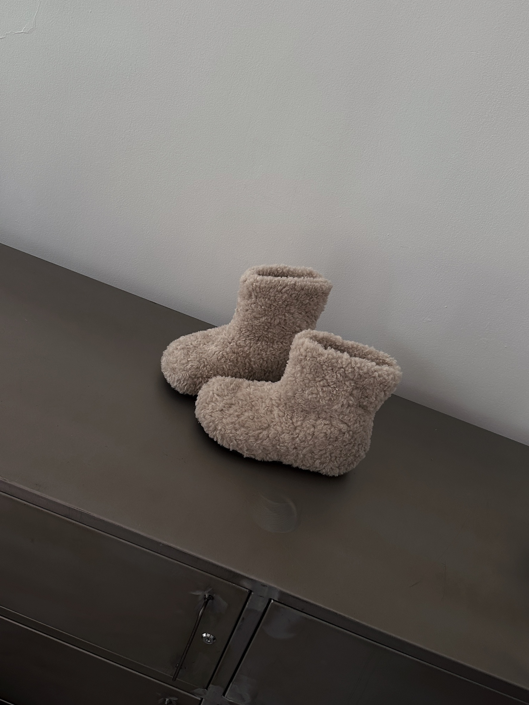 8cm內增高！草莓聖代/羊羔小土豆，毛茸茸中筒靴（超可愛寶寶腳𐐃 ·̫ 𐐃）