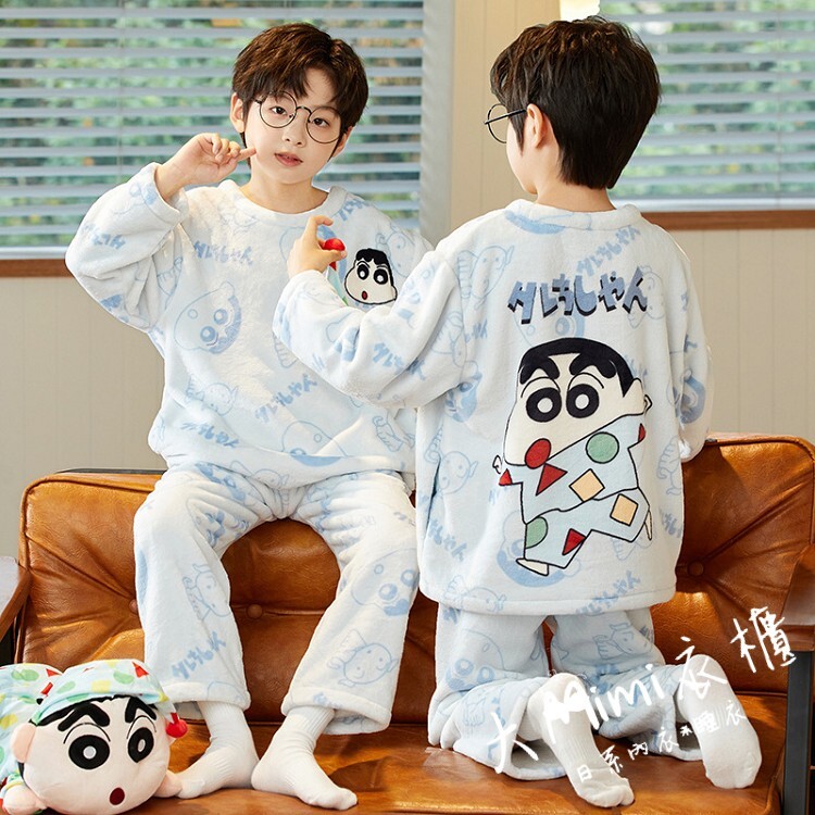 🔥暖呼呼系列-小新法蘭絨睡衣【小童】