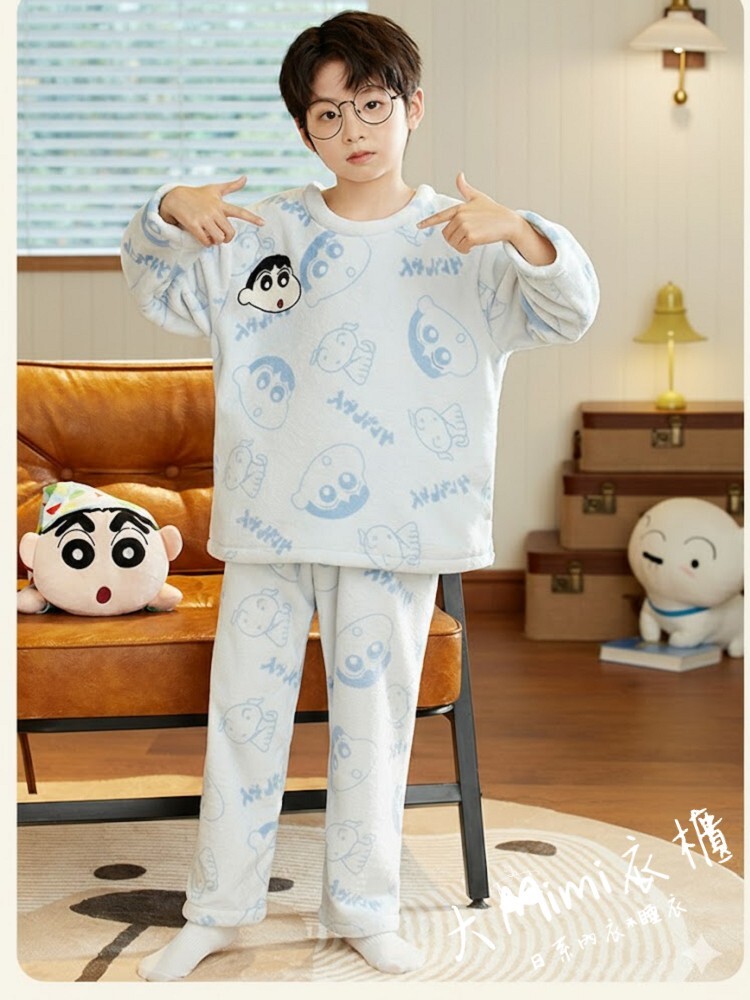 🔥暖呼呼系列-小新小童法蘭絨睡衣