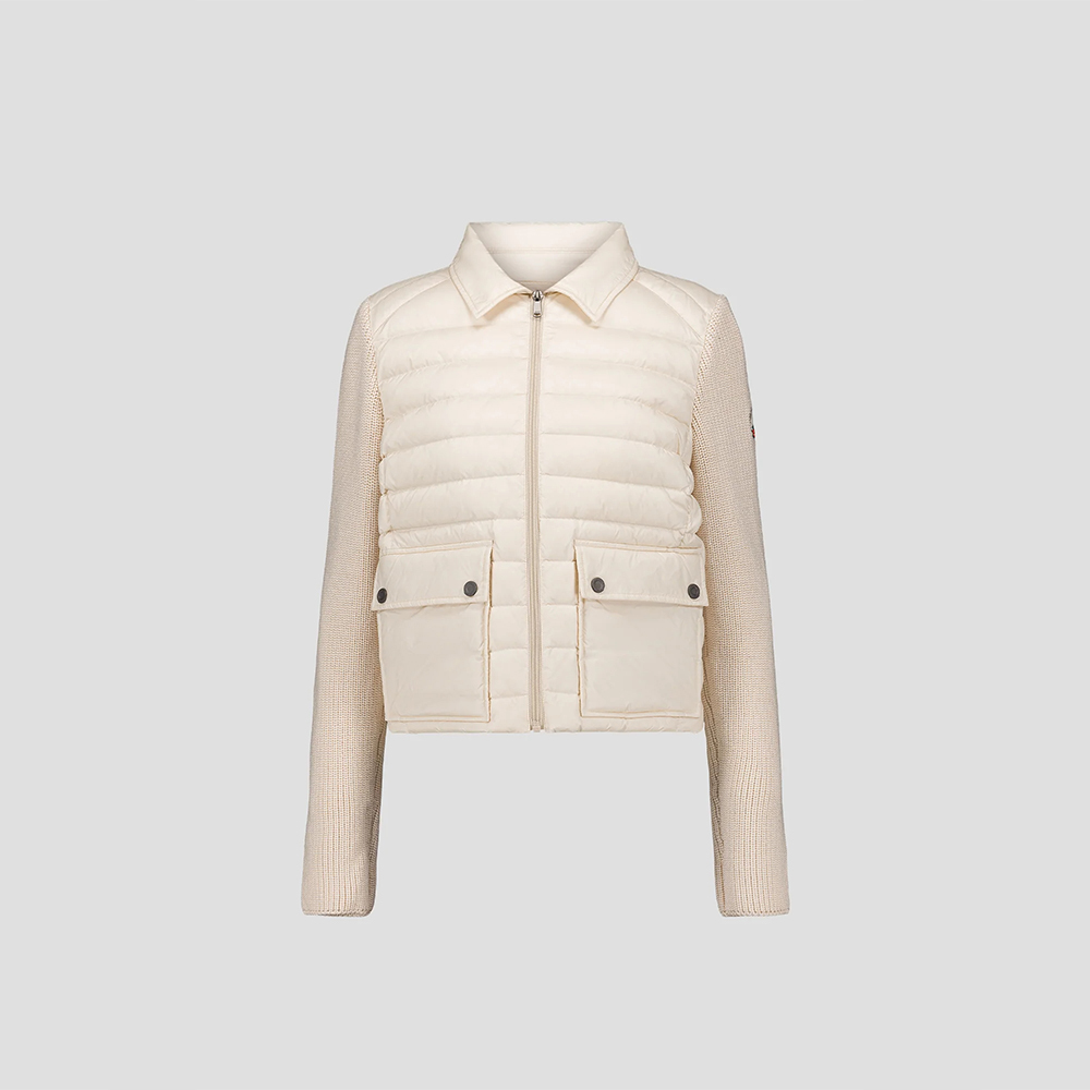 【JOTT】CAL羊毛袖冷羽絨外套(白)