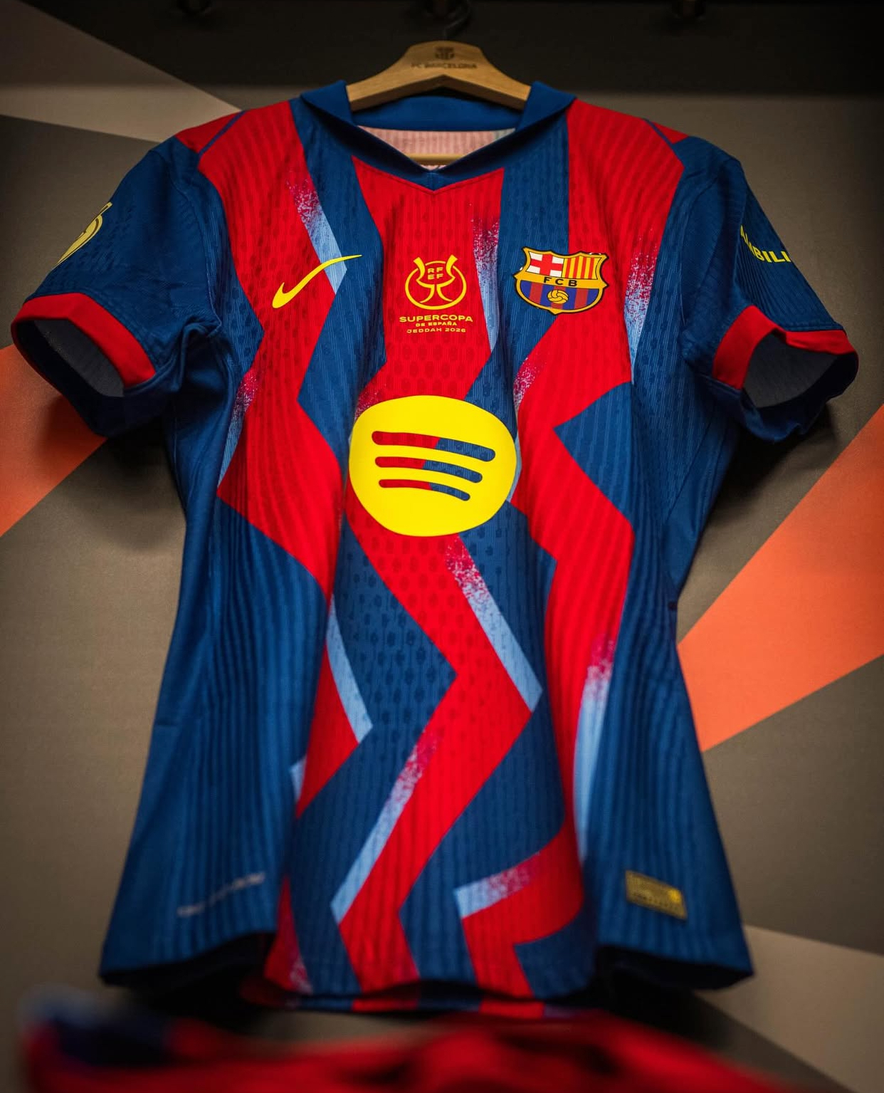 2025 Barcelona Supercopa Fourth Away Match Shirt with Nameset