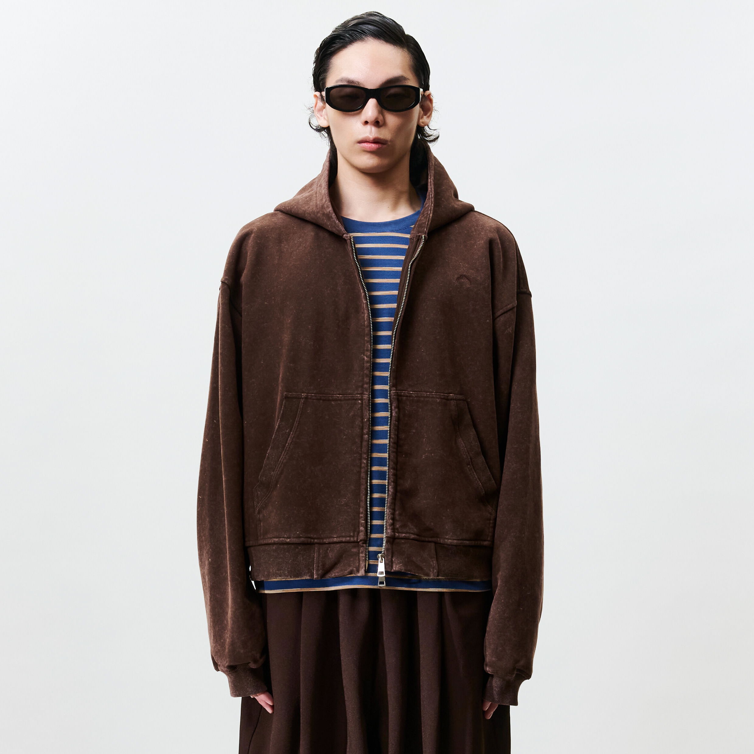 WTNC Washed Zip Hoodie Jacket [WJ002]