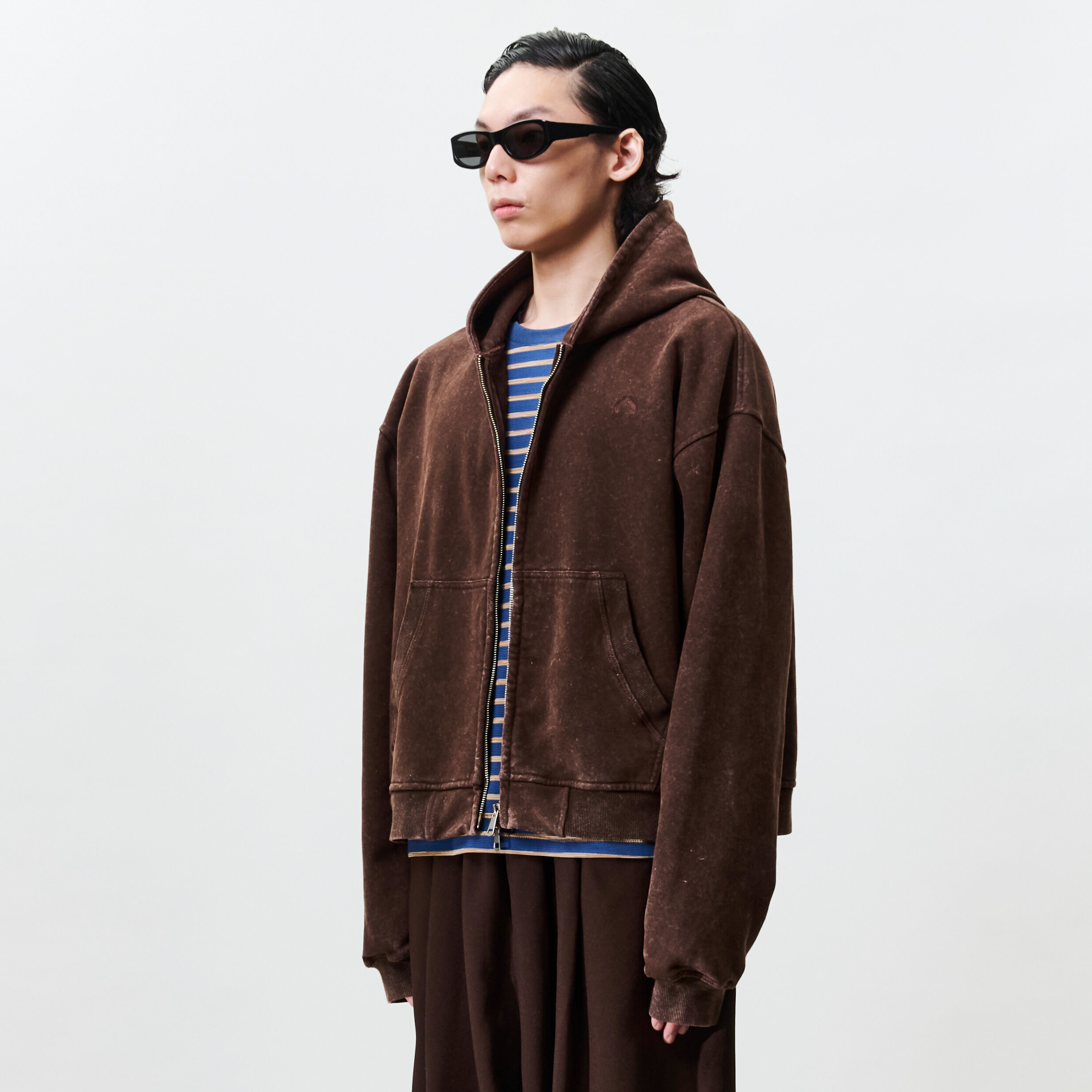 WTNC Washed Zip Hoodie Jacket [WJ002]