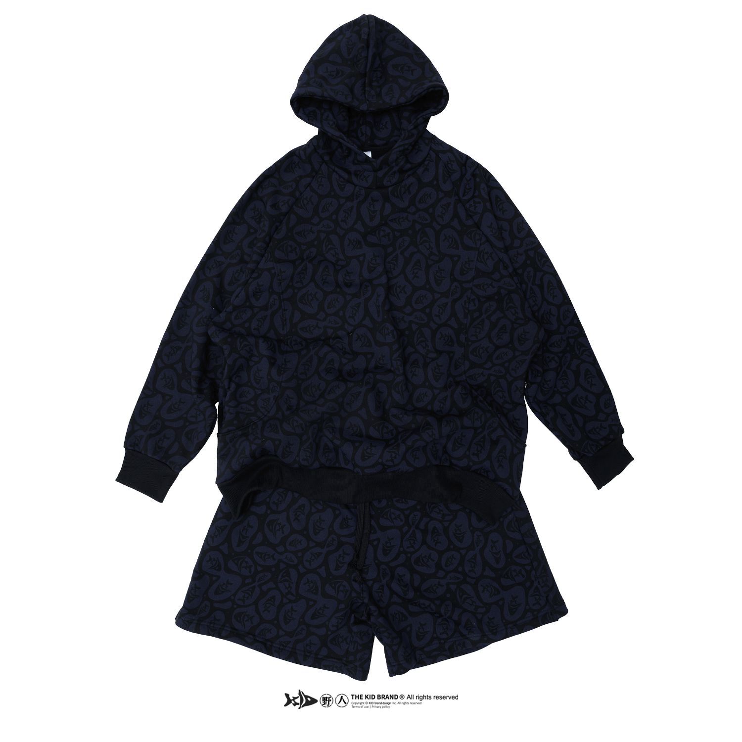 KID ® 小魚豹紋迷彩帽T