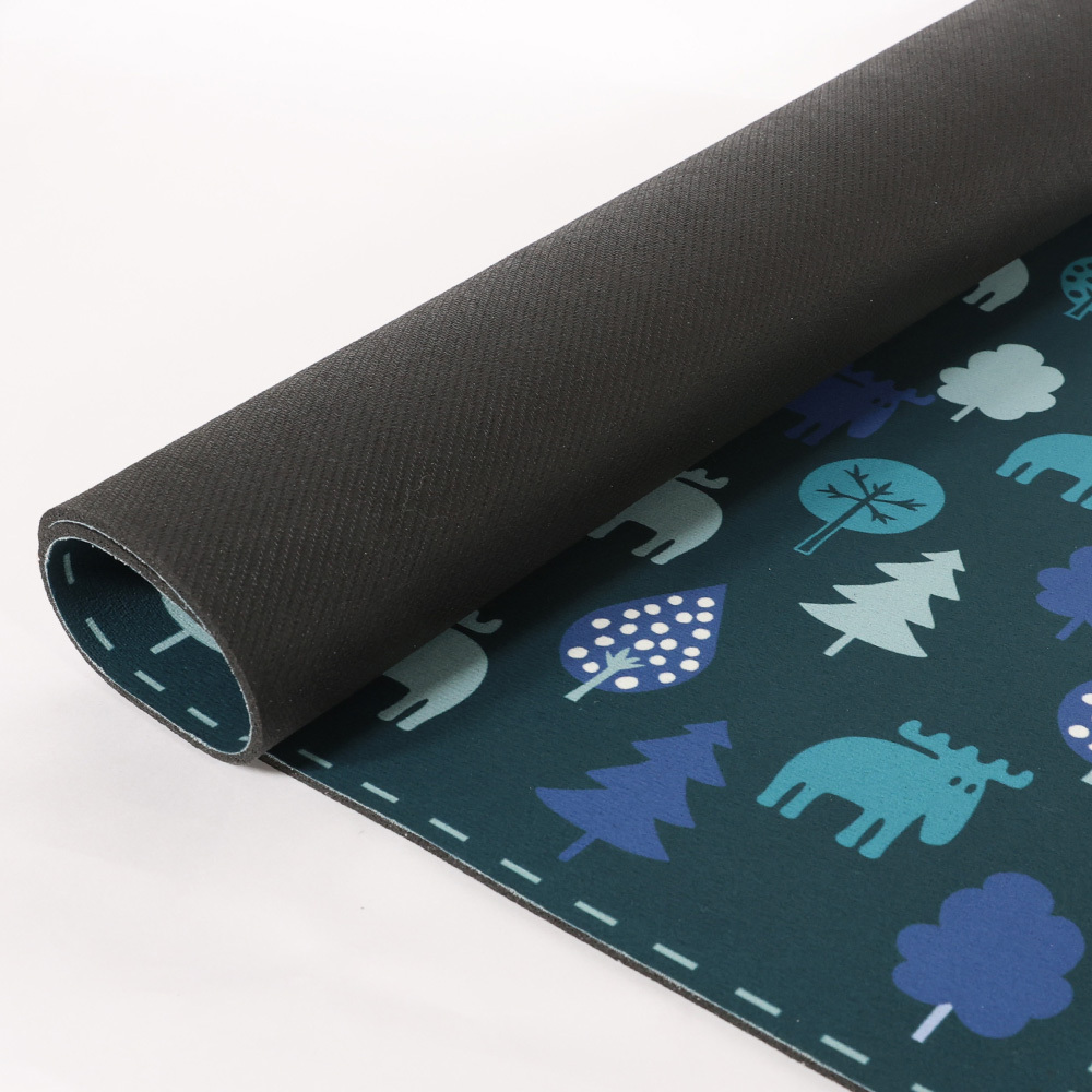 速乾軟式硅藻防滑地墊- 森林迷宮(藍)