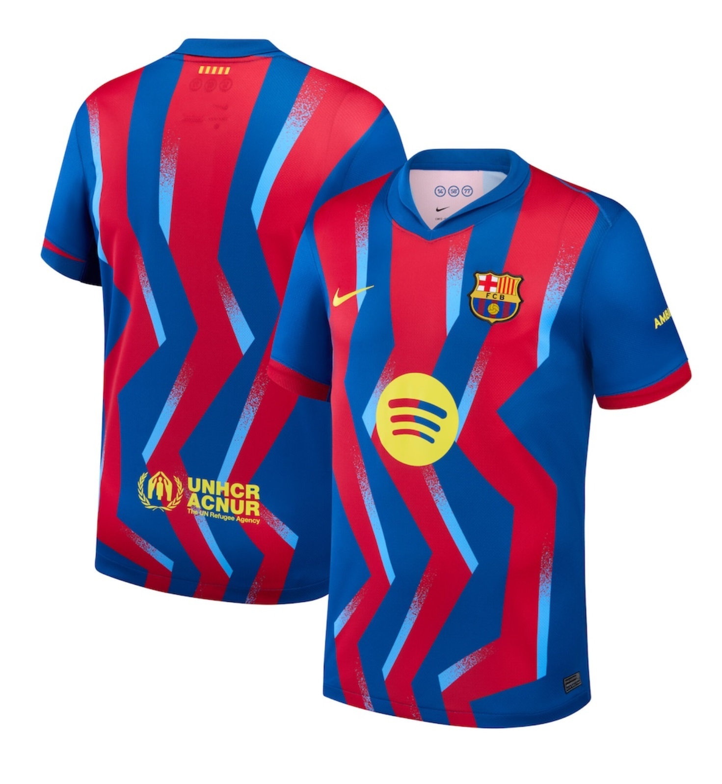 25-26巴塞隆拿第四耶馬球迷版球衣