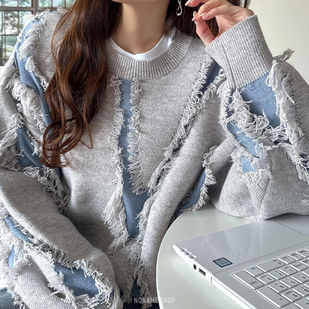 🔥限時特價🔥 Classical Elf 流蘇 破壞 針織 長袖 六色 (男/女同款)