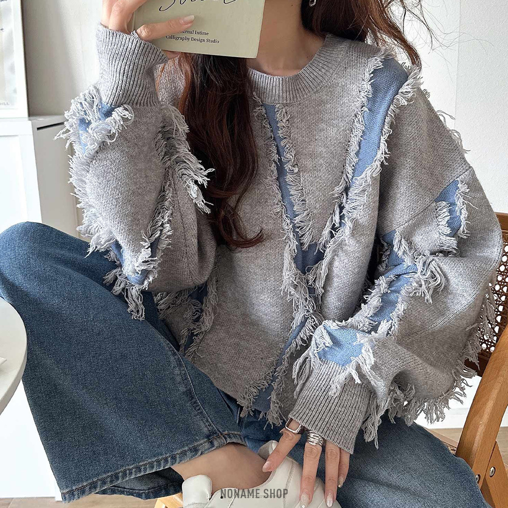 🔥限時特價🔥 Classical Elf 流蘇 破壞 針織 長袖 六色 (男/女同款)