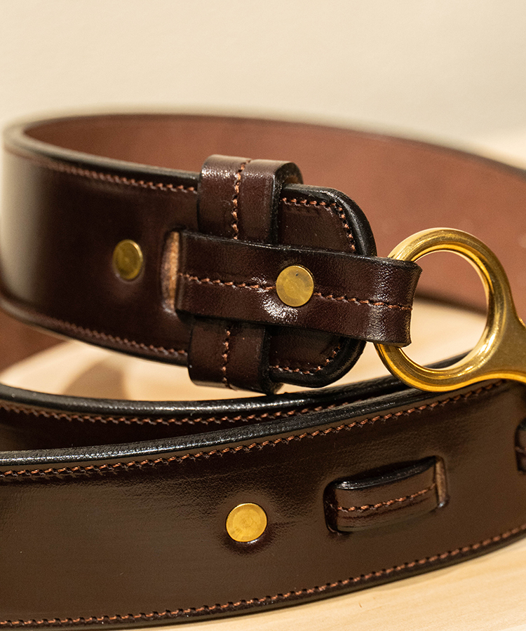 Tory Leather | 1 1/2" Bridle Leather Pelican Belt 2662