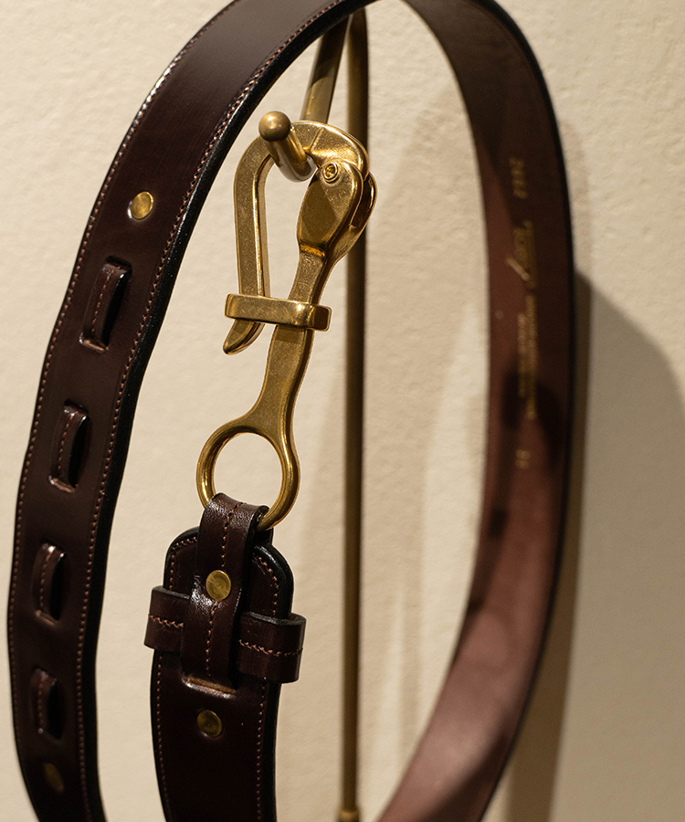 Tory Leather | 1 1/2" Bridle Leather Pelican Belt 2662
