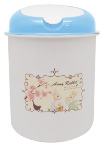士林總會｜【安妮兔春梅收納置物桶】+【 12cm不鏽鋼焊邊碗1入】