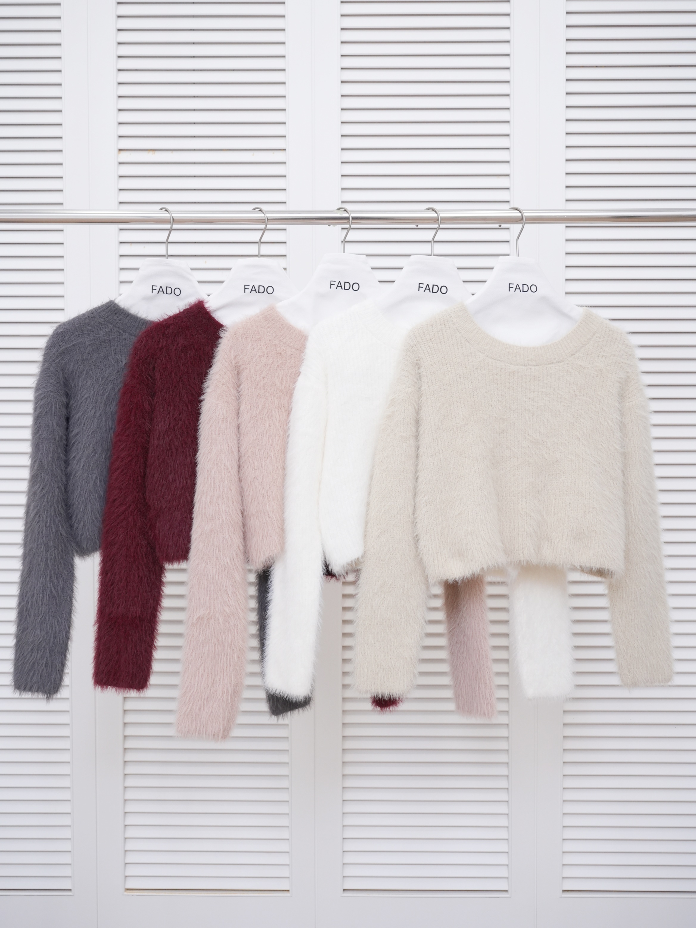 法朵Fado shop｜素面短版水貂毛衫 0914016 五色