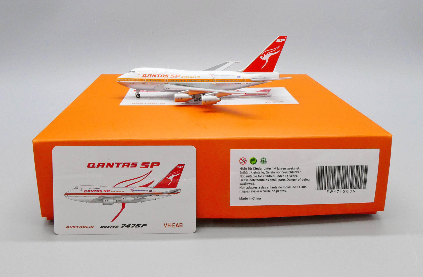 JC wings 1/400 澳洲航空 波音747SP VH-EAB 布里斯班1982