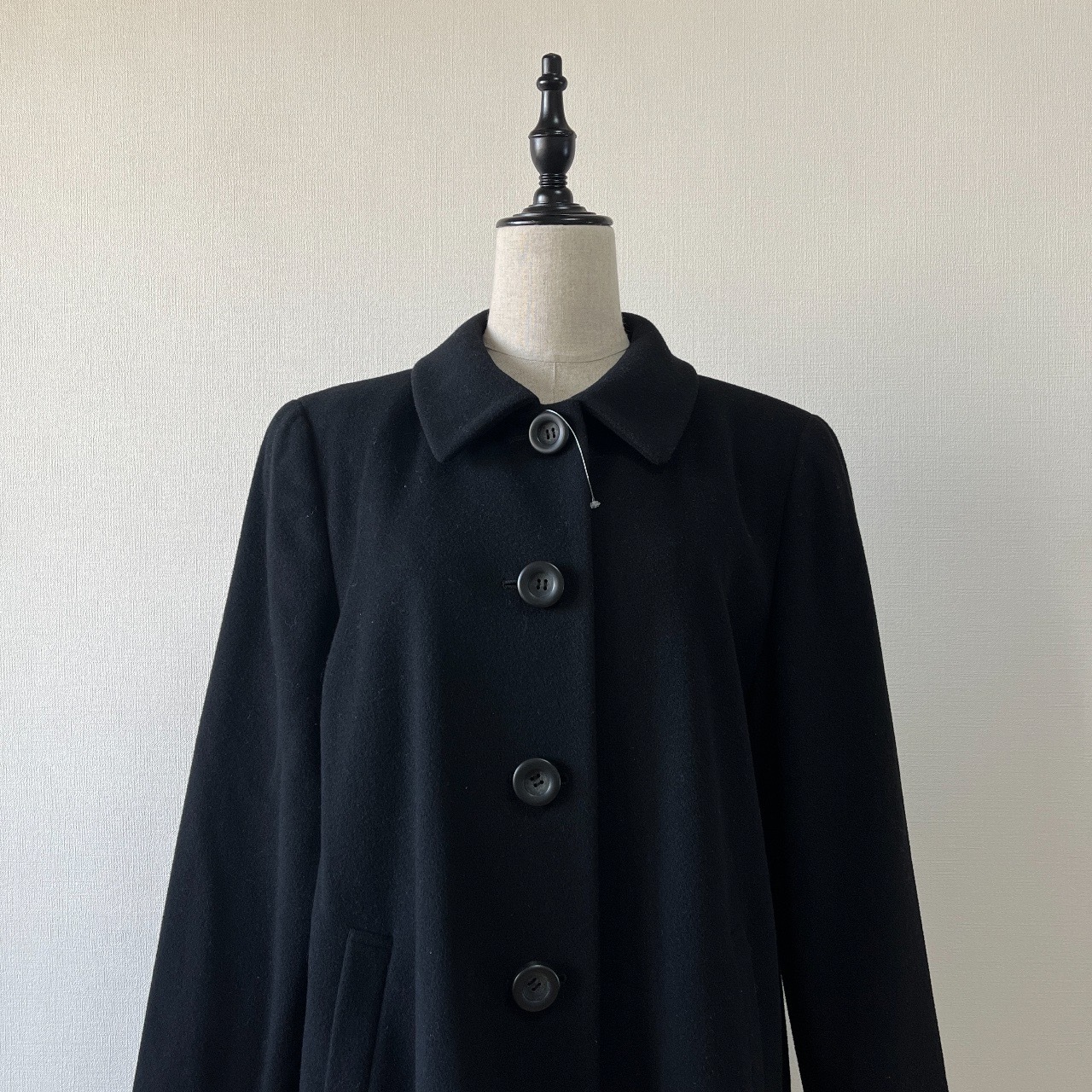 Addenda黑色羊毛古著外套