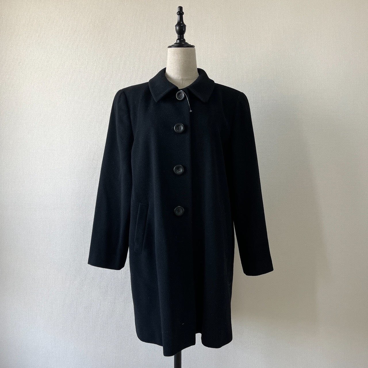 Addenda黑色羊毛古著外套