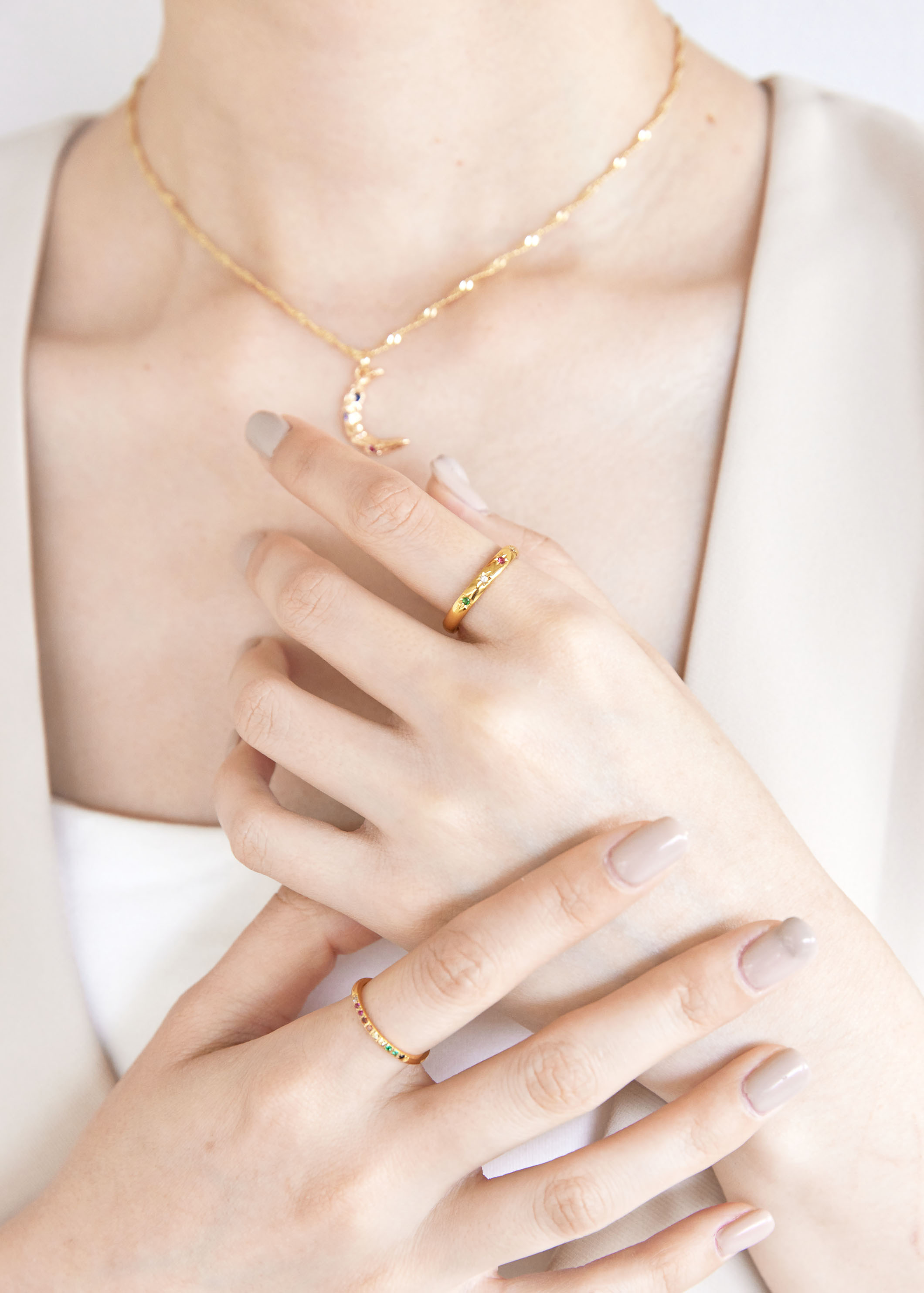 星芒彩鑽醫療鋼戒指