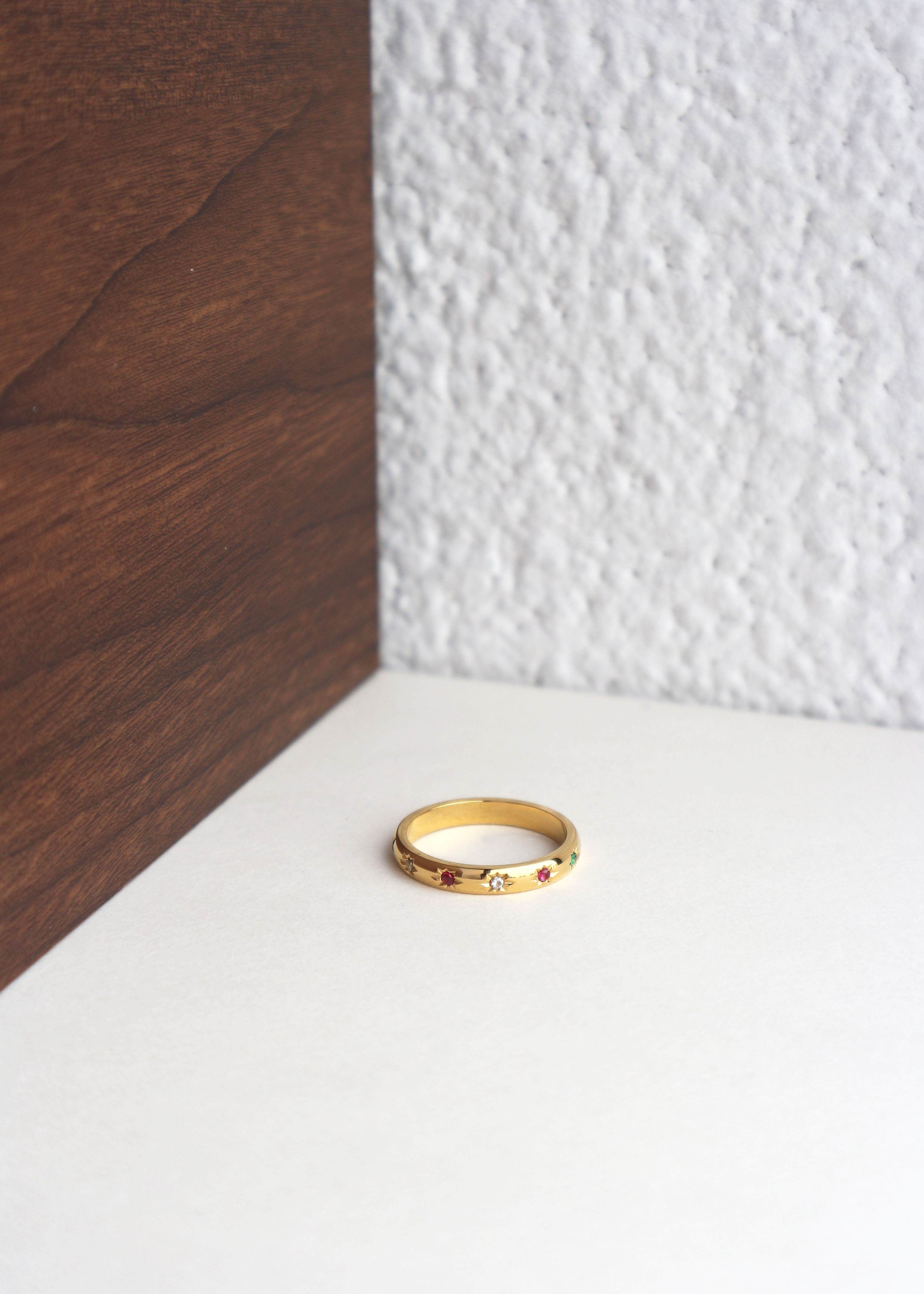 星芒彩鑽醫療鋼戒指