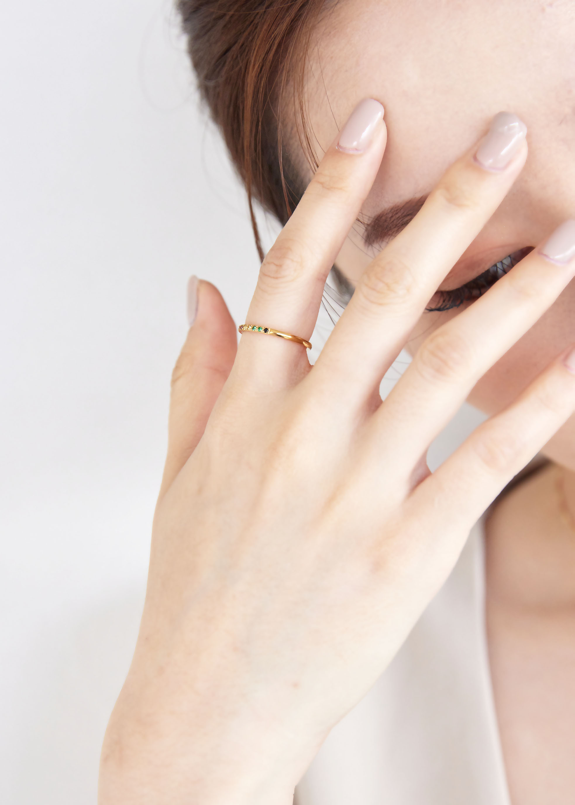 彩鑽醫療鋼戒指