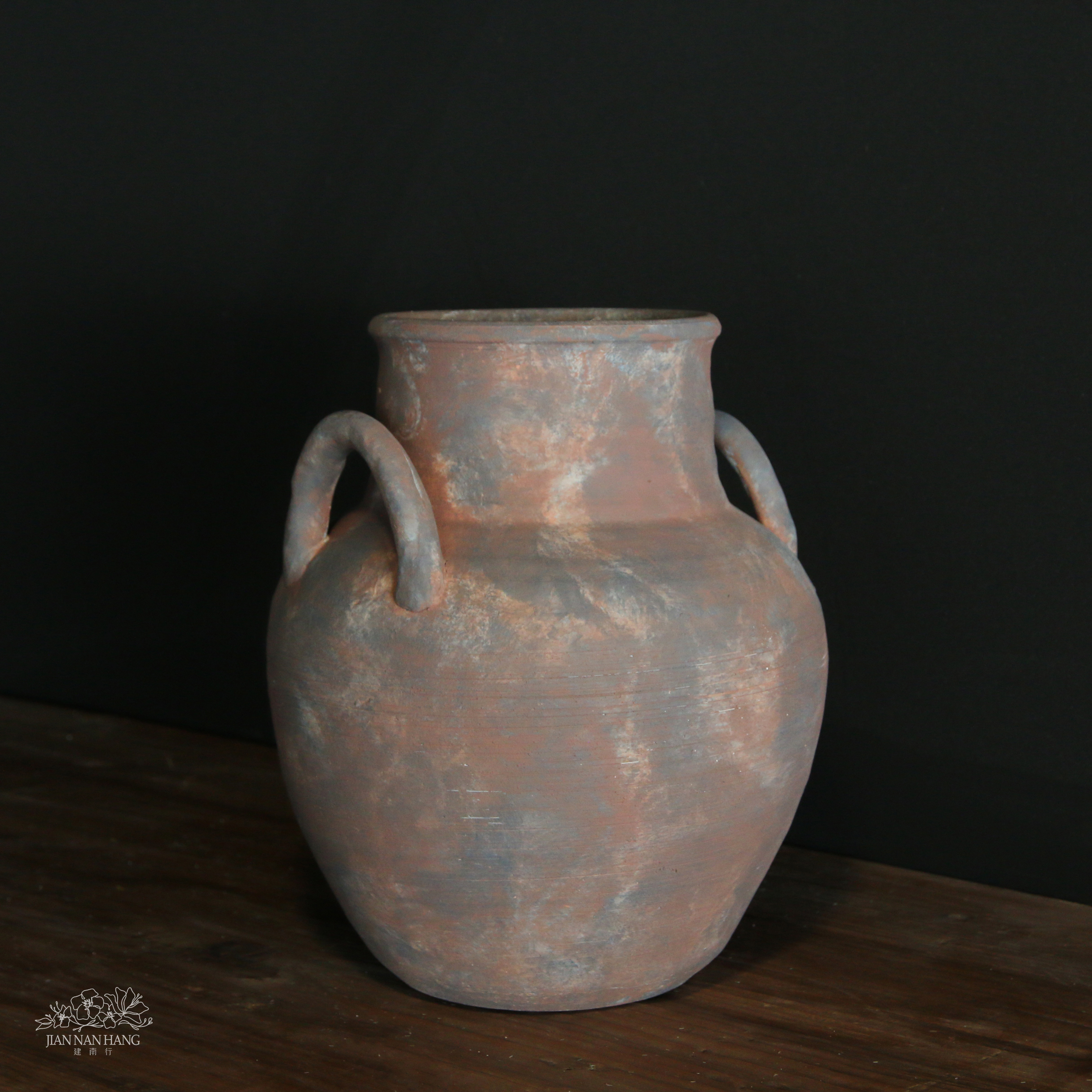 陶瓷花器 夜土直口壺