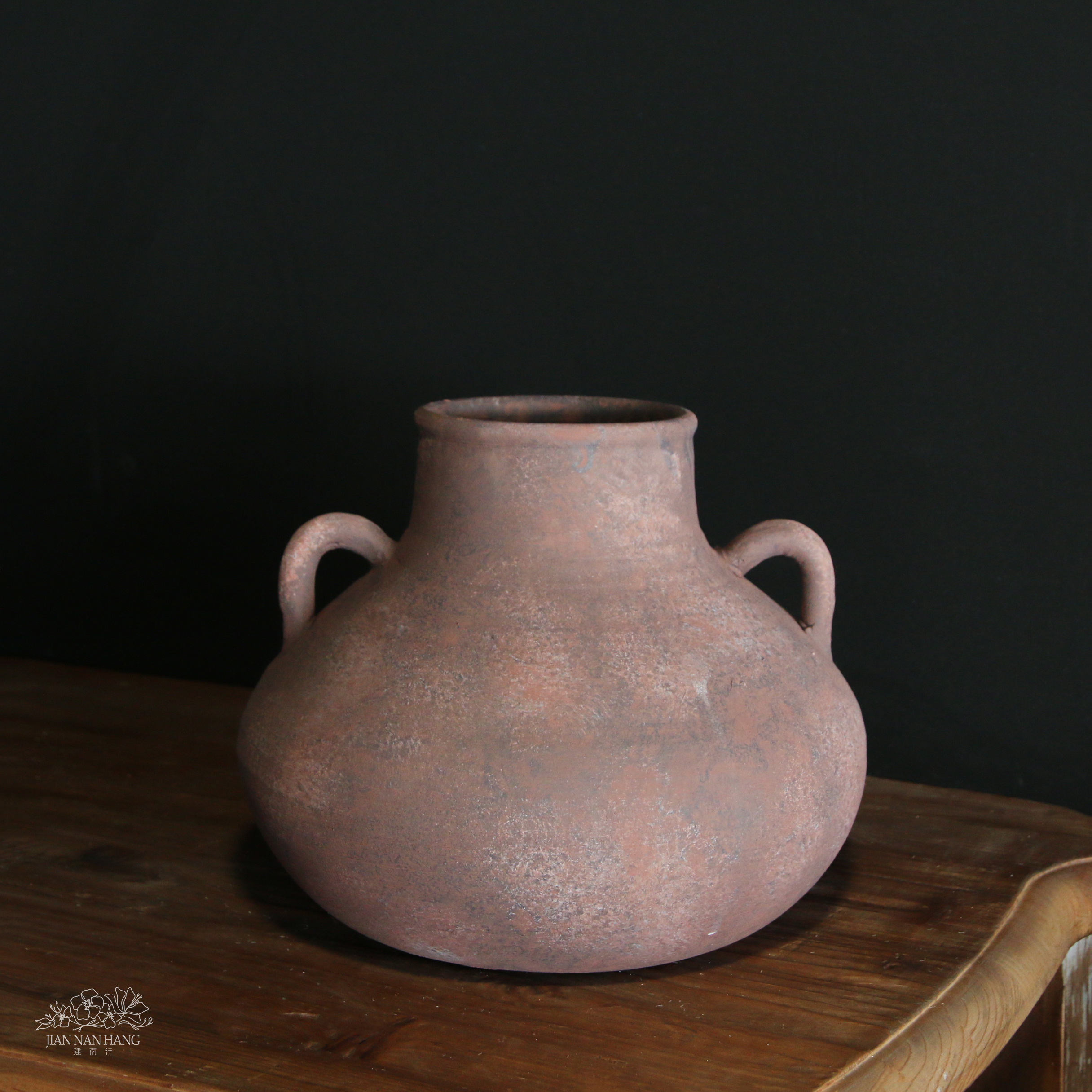 陶瓷花器 栗陶圓腹壺