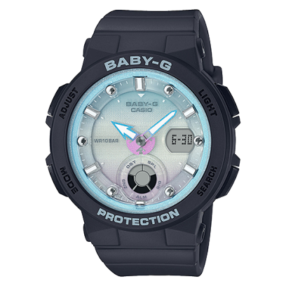 【CASIO 卡西歐】 BABY-G 經典多功能電子雙顯街頭時尚 BGA-250-1A2