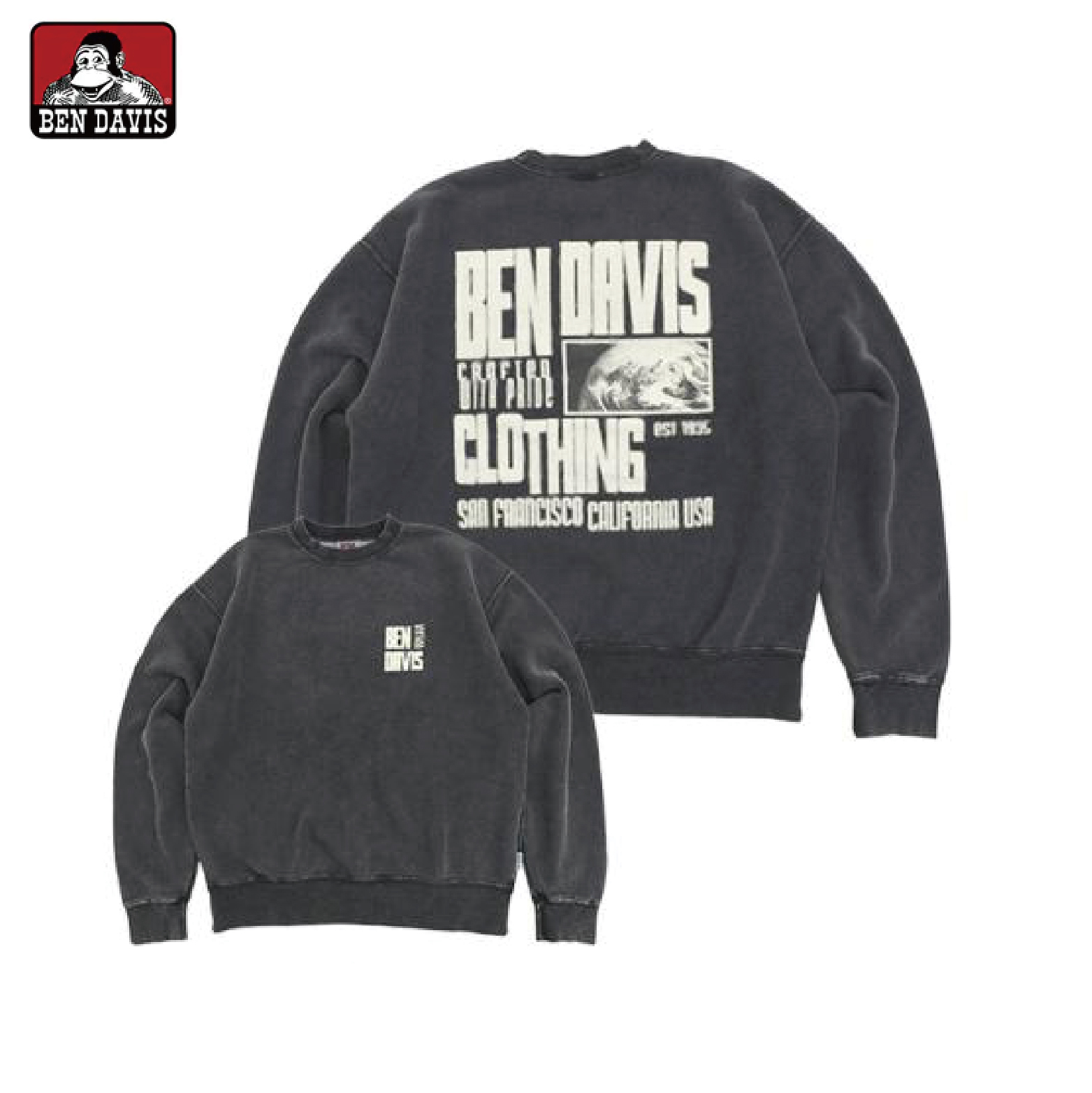 【 BEN DAVIS | BLURRED FADED 模糊暈影圓領TEE - 2色 】