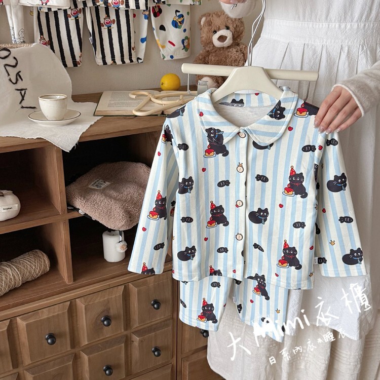 黑貓精靈居家服睡衣-童款✔️