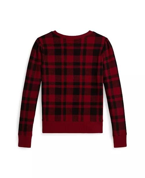 260113 POLO Big Girl Polo Bear Long Sleeve Top (紅格紋)