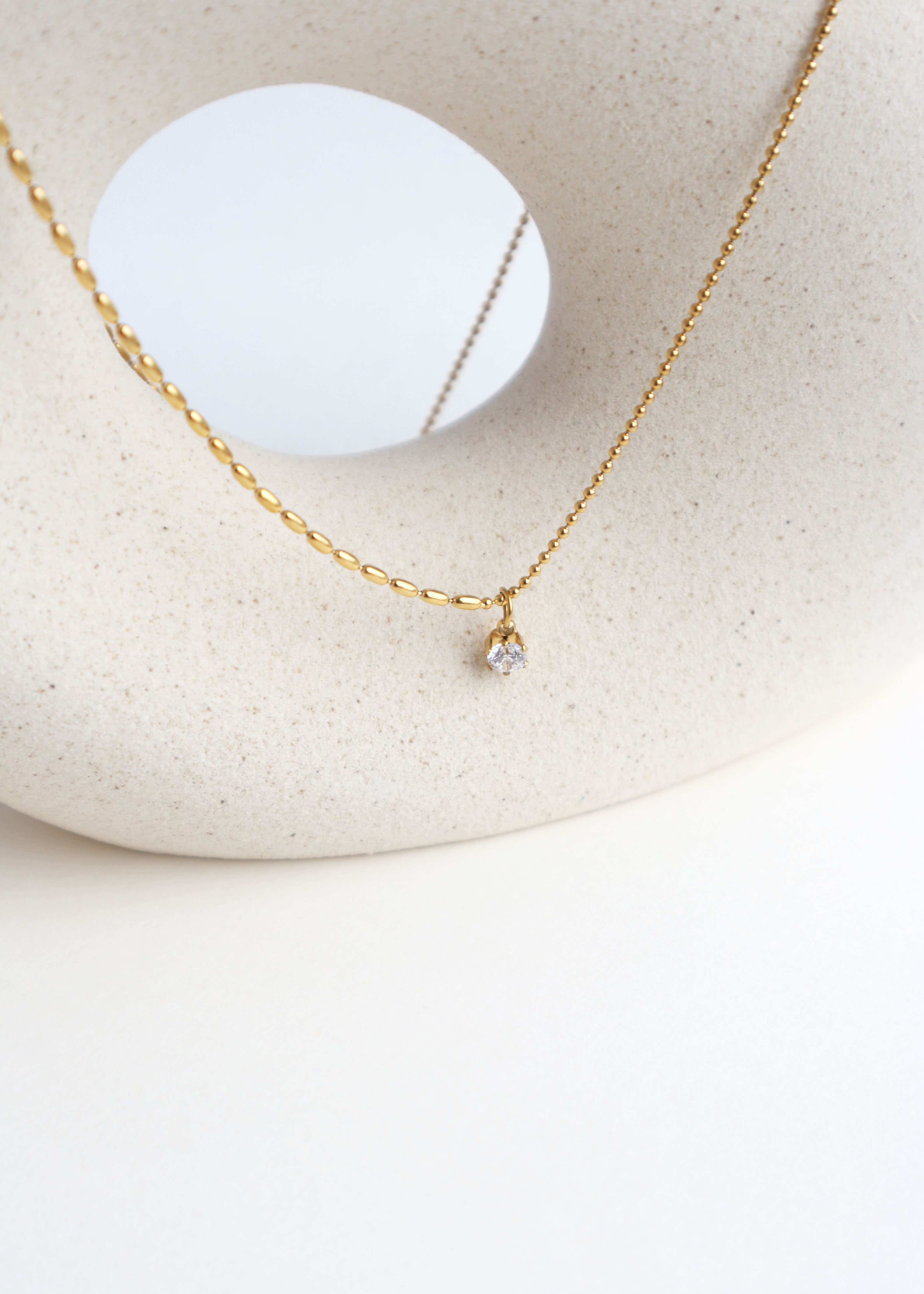 流星 醫療鋼項鍊-金