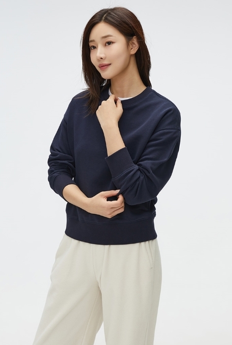 【OWN】SPAO 長袖 衛衣 秋冬 短版 女款 素面 大學T 黑色 燕麥 淺灰 深藍色