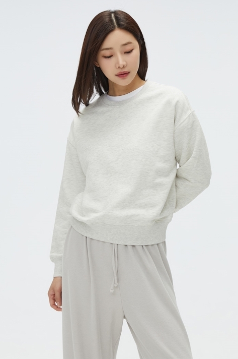 【OWN】SPAO 長袖 衛衣 秋冬 短版 女款 素面 大學T 黑色 燕麥 淺灰 深藍色