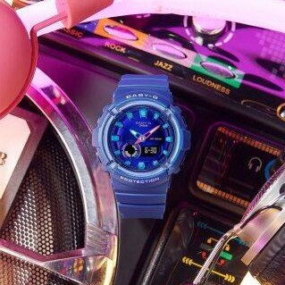 【CASIO 卡西歐】 BABY-G 經典多功能電子雙顯街頭時尚 BGA-280DN-2A