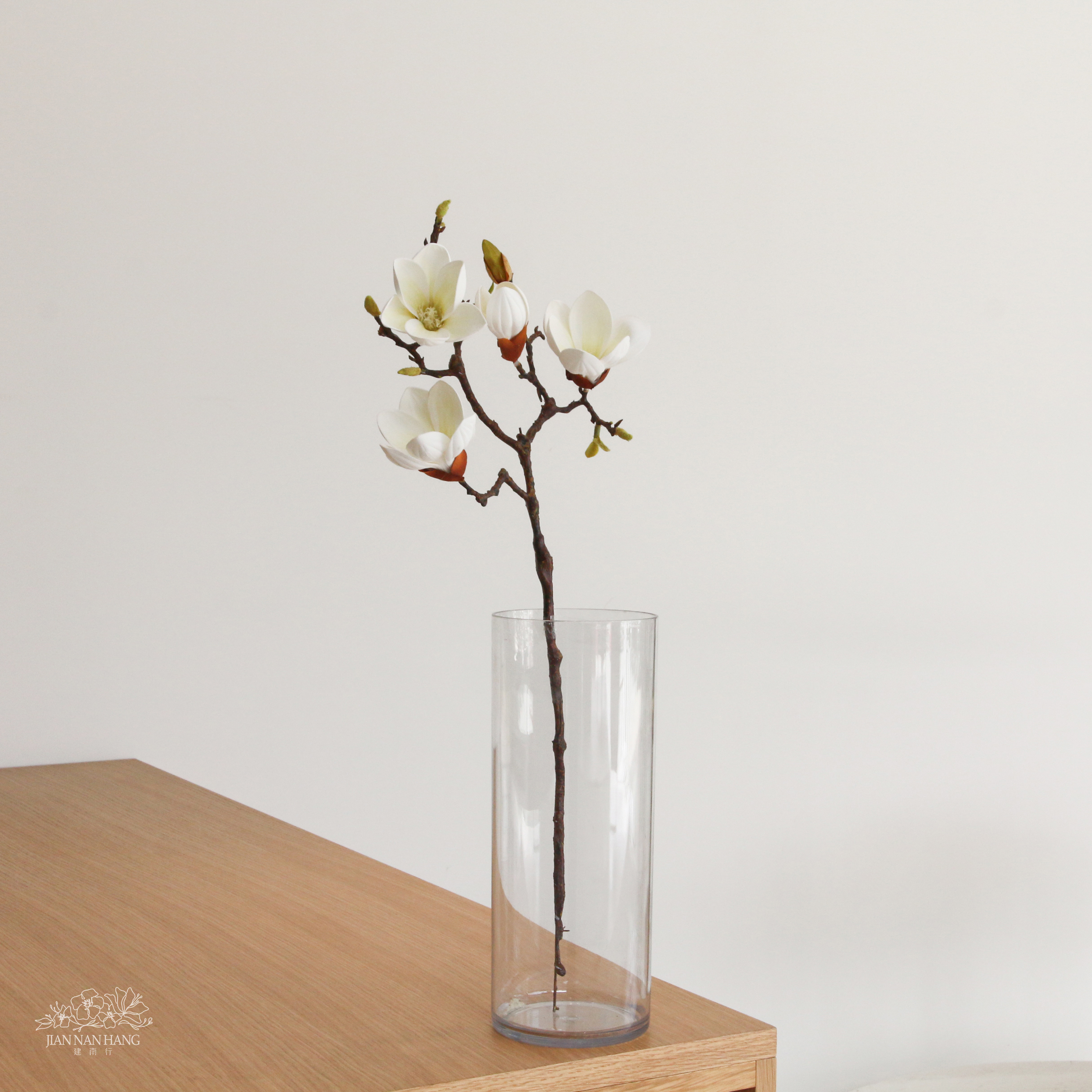 人造花  木蓮 白