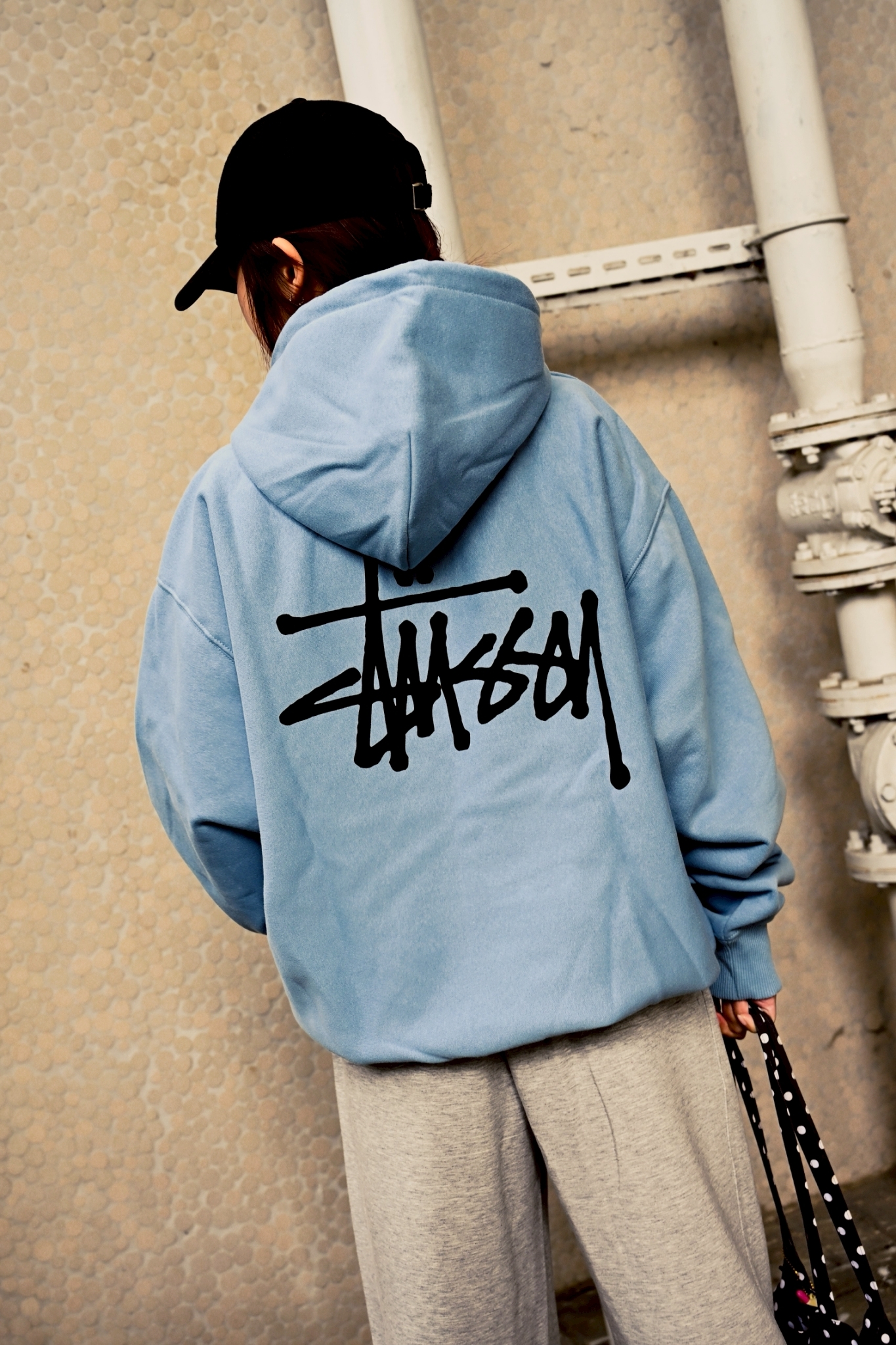 ☆ETW☆【EASY TO WEAR】STUSSY BASIC LOGO HOODIE 帽T 連帽 TEE 黑色