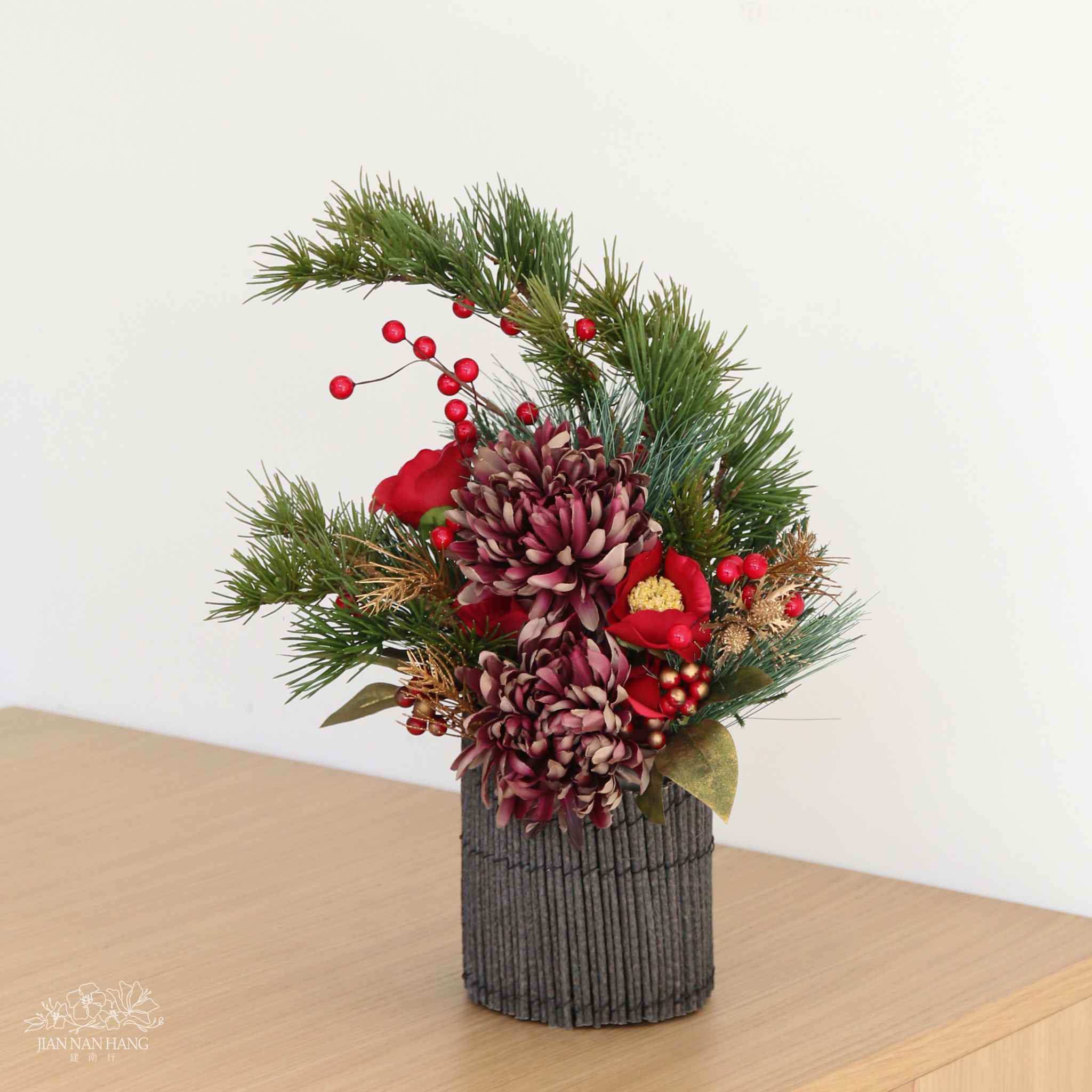 日本藝術盆花-松彩新春