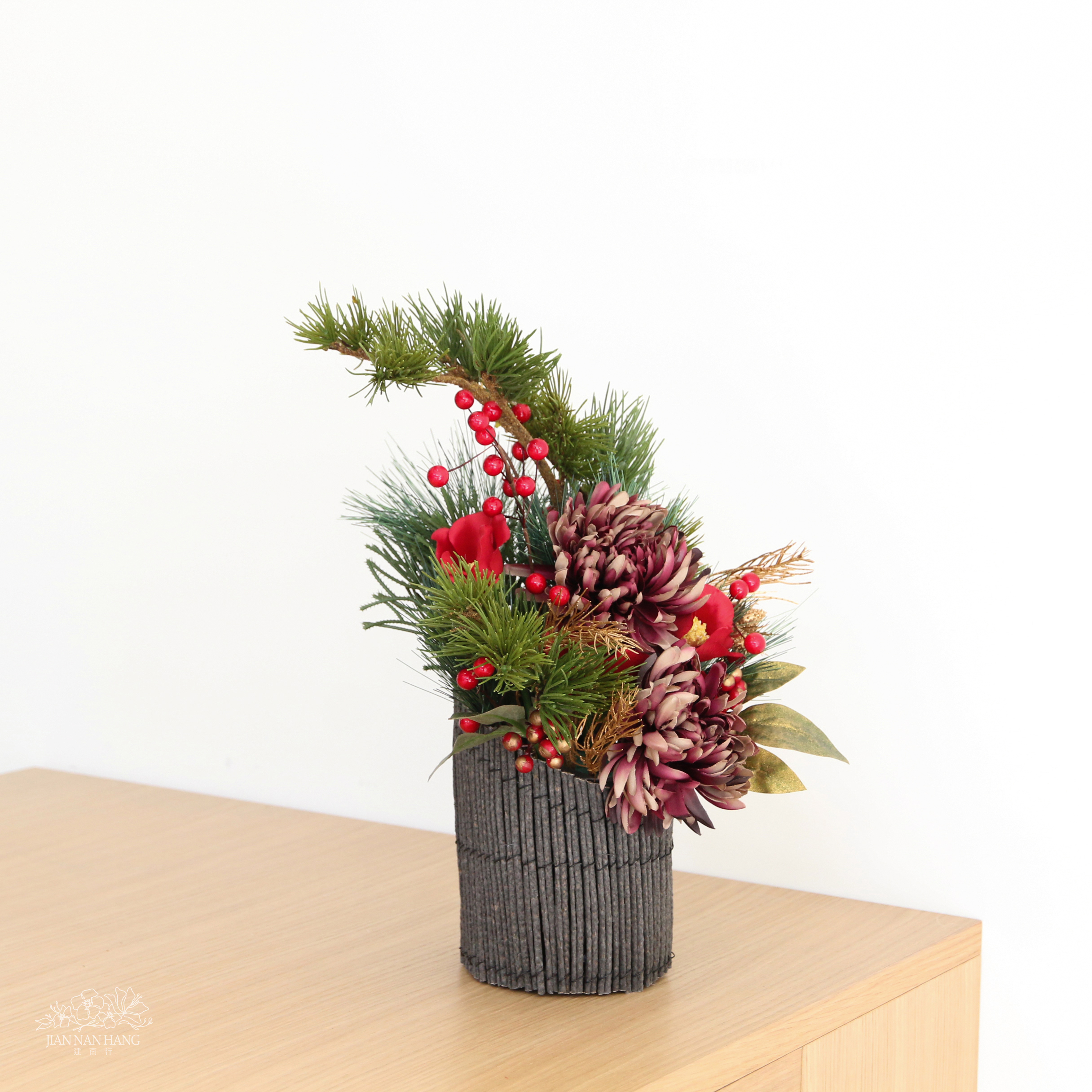 日本藝術盆花-松彩新春