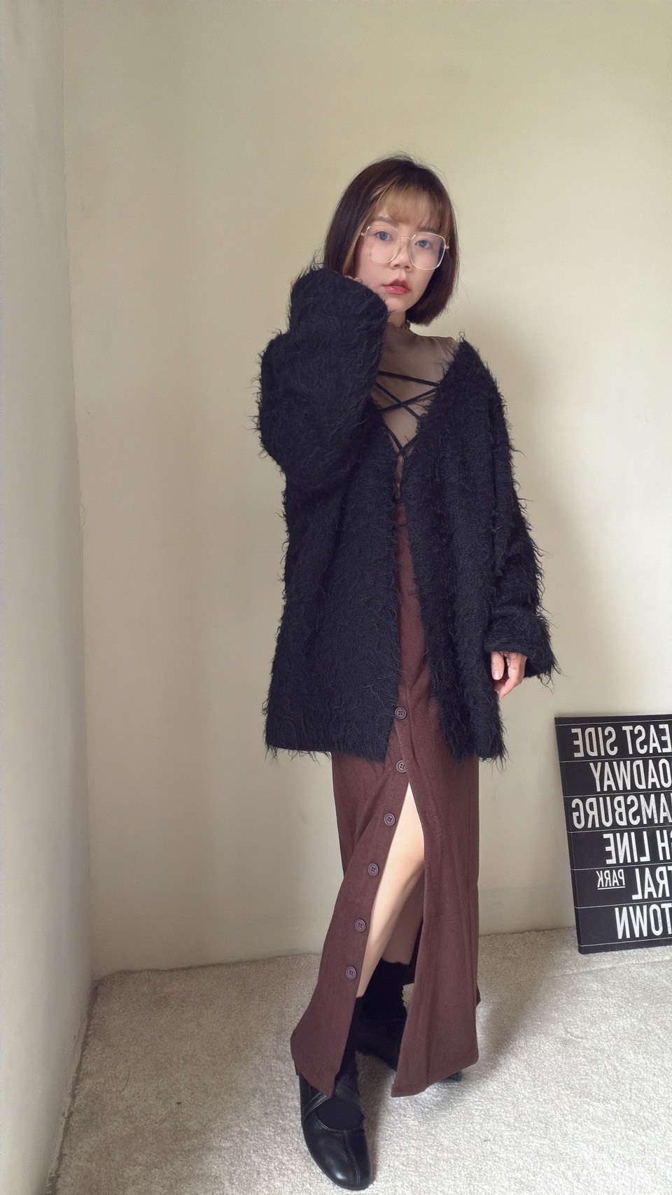 日系毛料綁帶針織衣(預購中!!!!!!)