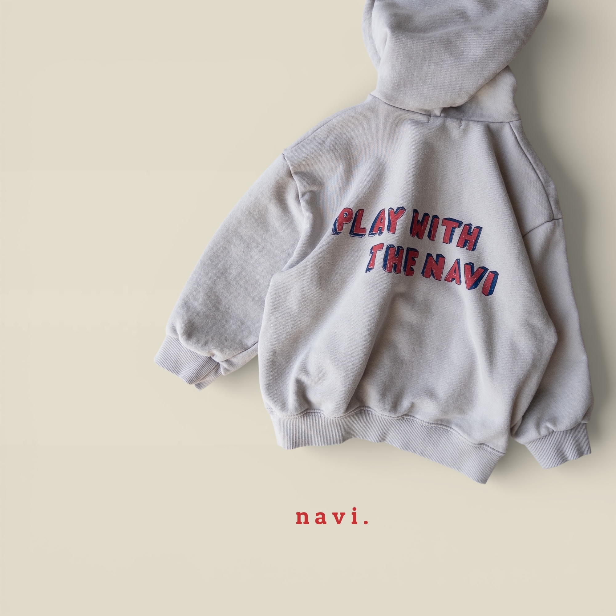 一起玩耍拉鍊連帽夾克