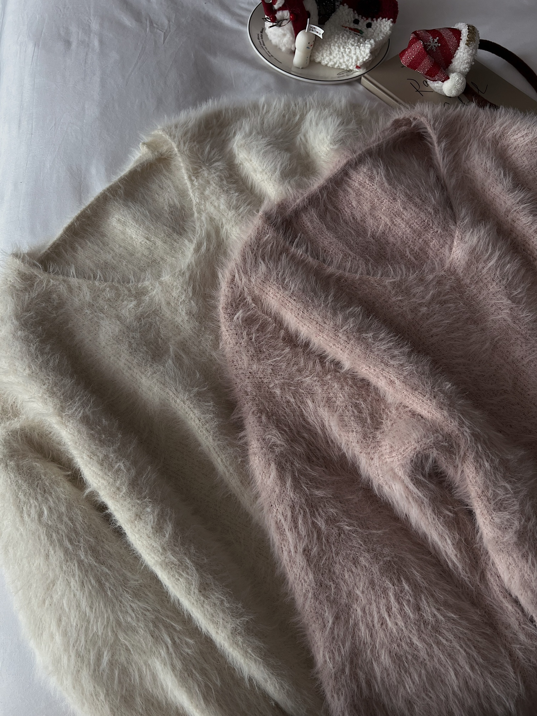 柔焦雲朵，軟糯糯馬海毛毛衣