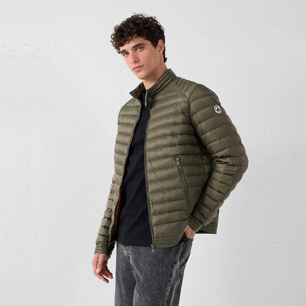 【JOTT】BAS基本款騎士風羽絨外套(綠)