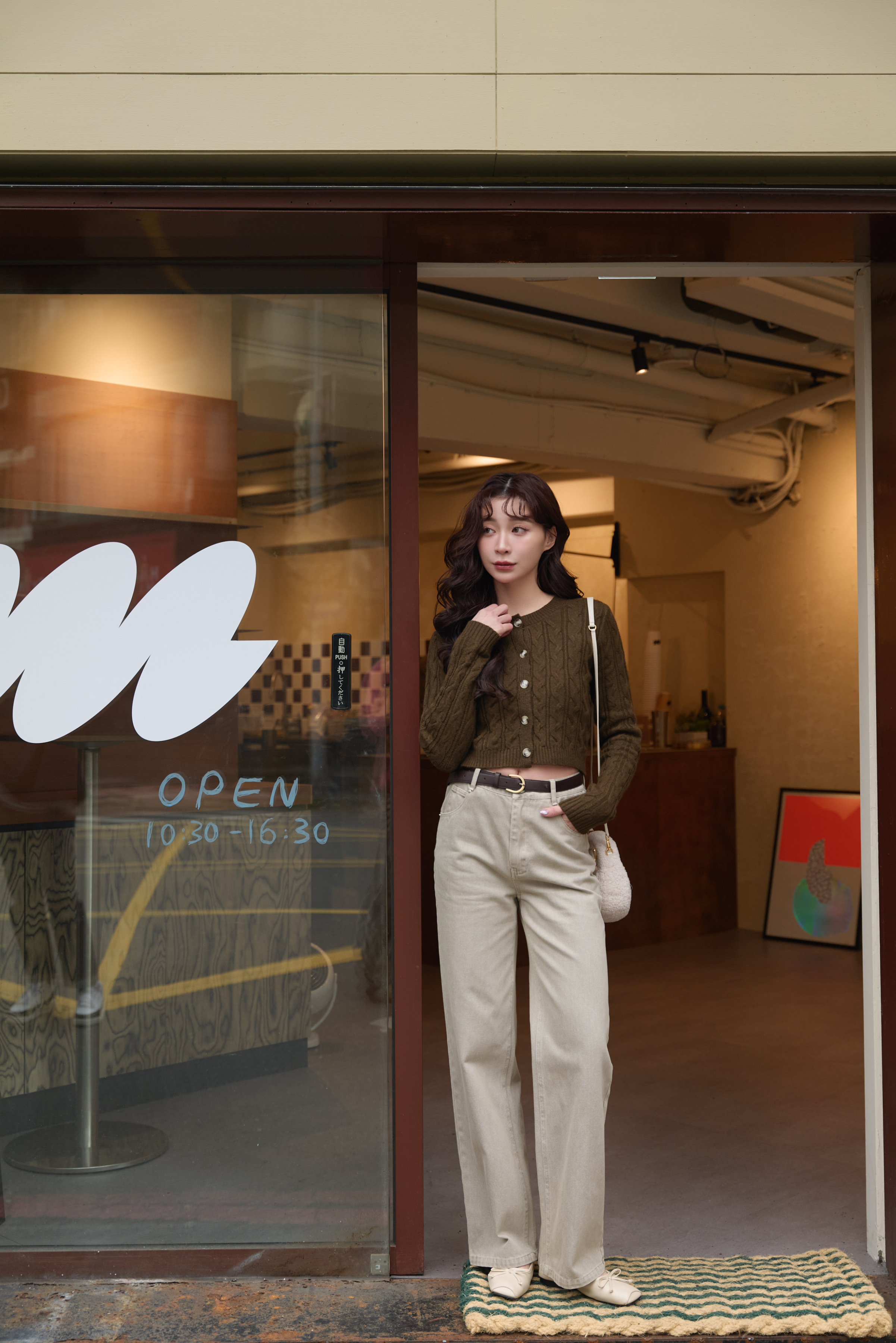 Gmade/捨不得換 極致長腿牛仔直筒褲-灰咖