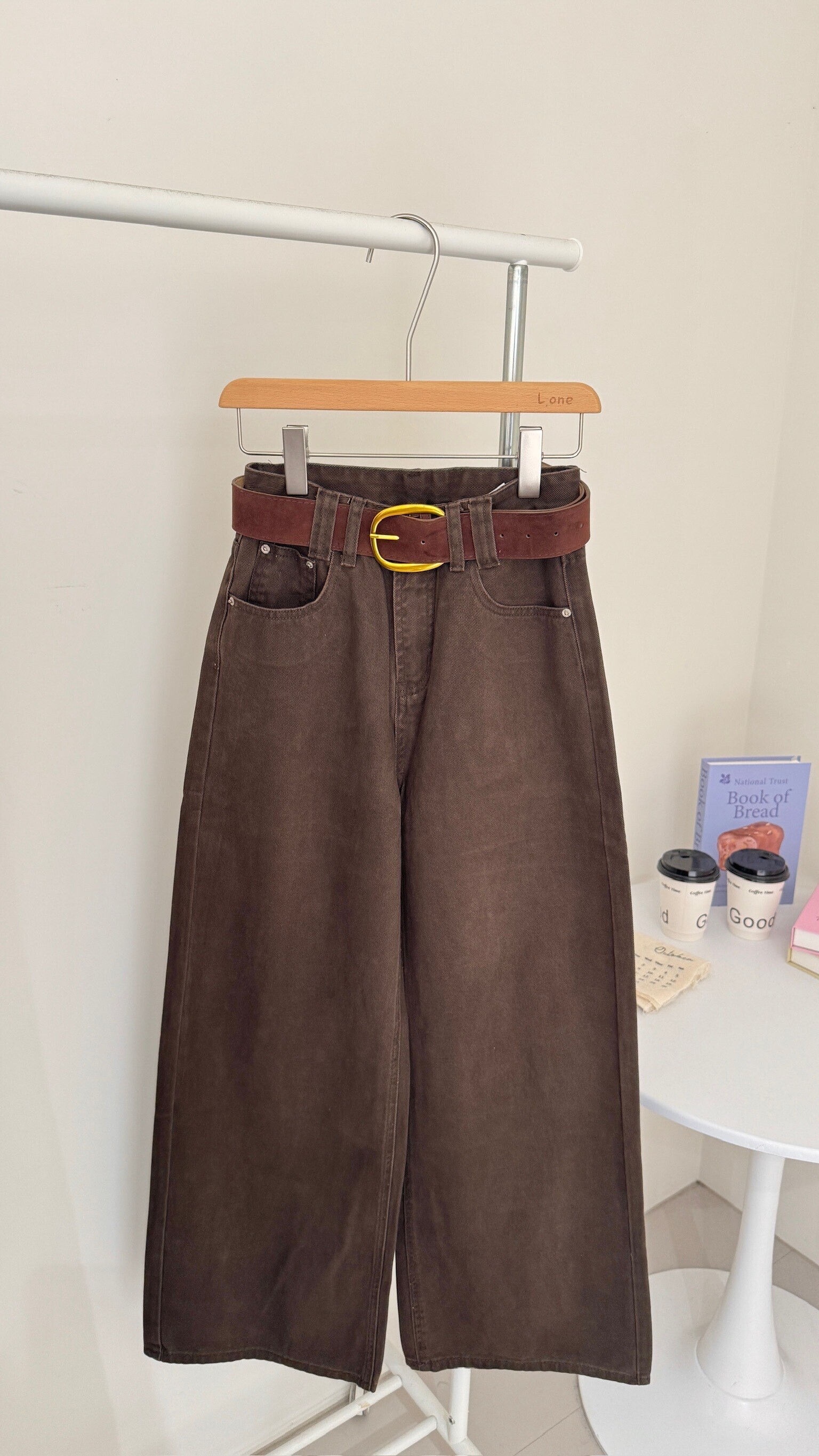 美拉德直筒寬褲