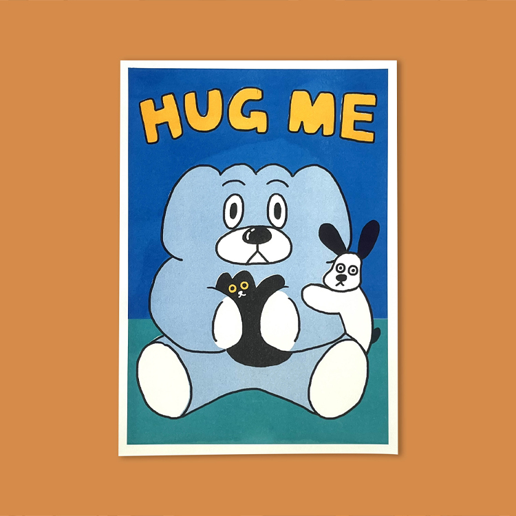 HUG ME餃貓娃娃海報