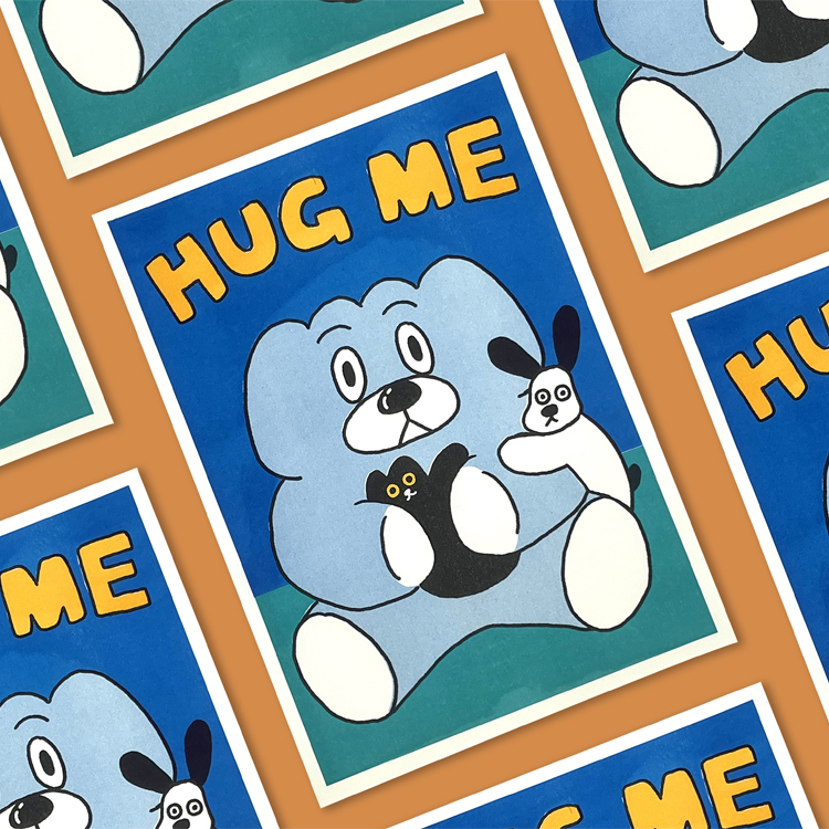 HUG ME餃貓娃娃海報